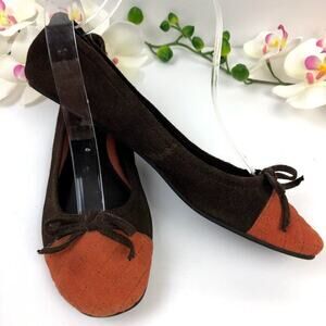 Steve Madden Suede Leather Colorblock Ballet Flats Size 9